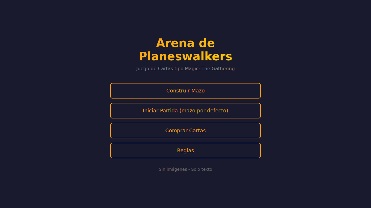 Arena de Planeswalkers